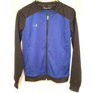 Under Armour Women's Challenger 11 Track Jacket Royal Blue Black S NWT